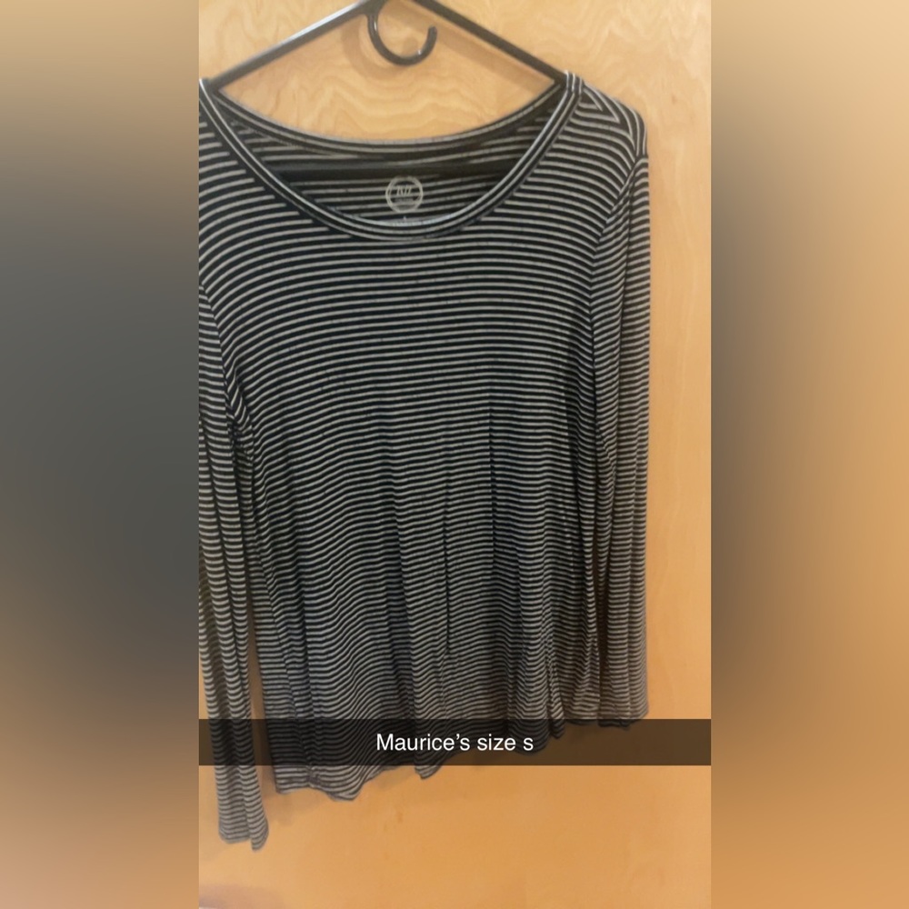 Black and white striped shirt